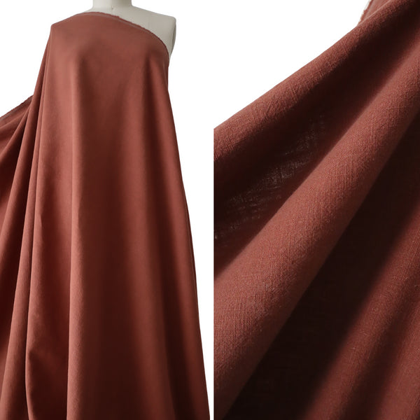 100% Linen Stone Washed Finish - Sienna *Last Piece 3.8m